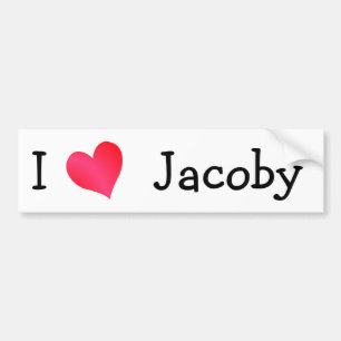 I Kärlek Jacoby Bildekal