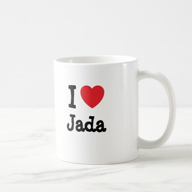 I kärlek Jada hjärta T-Shirt Kaffemugg (Höger)