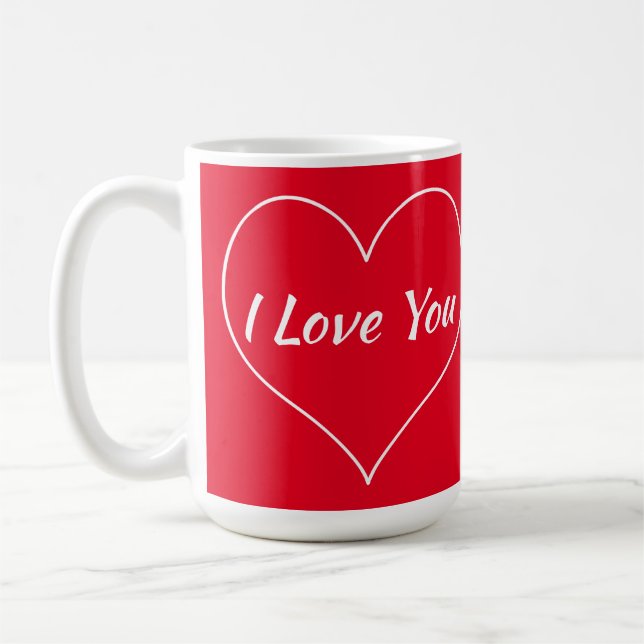 I Kärlek, jag Kärlek USA Kaffemugg (Vänster)