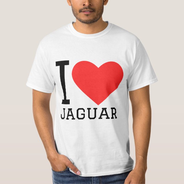 I kärlek jaguar t shirt (Framsida)