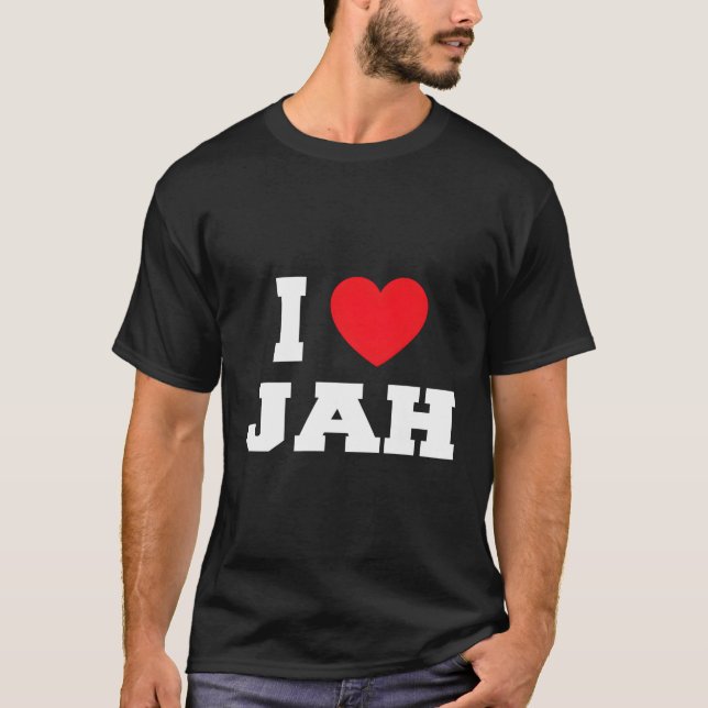 I Kärlek Jah T Shirt (Framsida)