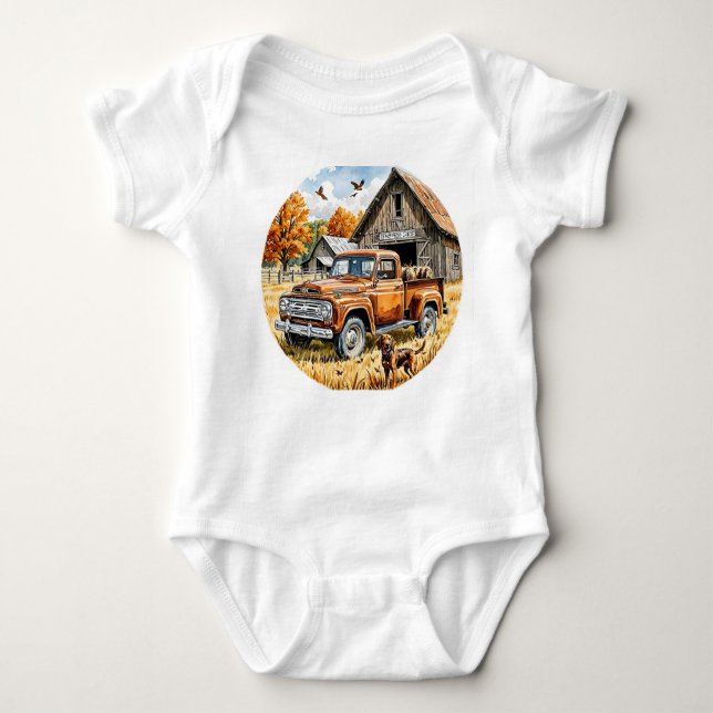 I Kärlek jakt med pappa, Fall Hunting, Hösten. T Shirt (Framsida)