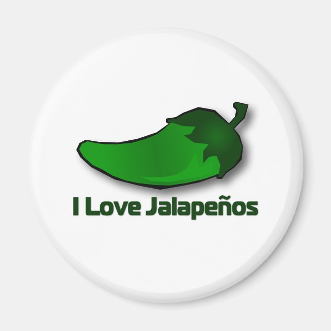 I Kärlek Jalapenos Magnet (Framsidan)