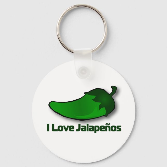 I Kärlek Jalapenos Nyckelring (Framsida)