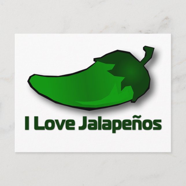 I Kärlek Jalapenos Vykort (Framsida)
