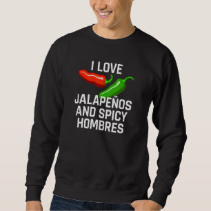 I Kärlek Jalapeos och Spicy Hombres Lång Ärmad Tröja