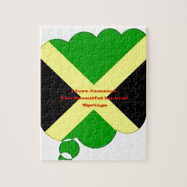 I Kärlek Jamaica. Det vackra landet Vår Pussel (Vertikal)