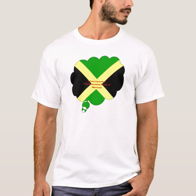 I Kärlek Jamaica. Det vackra landet Vår T Shirt (Framsida)