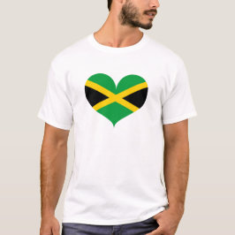 I Kärlek Jamaica Flagga T Shirt