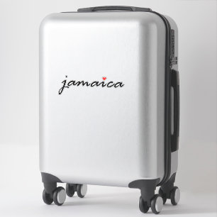 I kärlek Jamaica Klistermärken