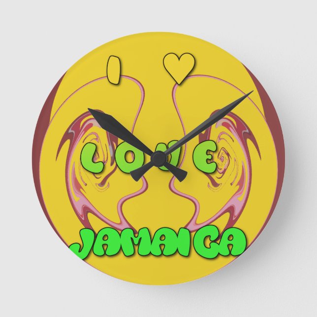 I kärlek Jamaica.png Rund Klocka (Framsida)