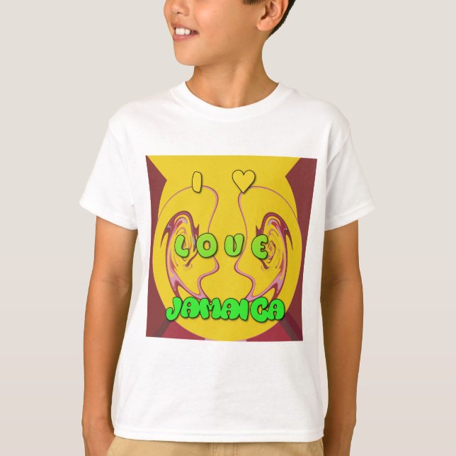 I kärlek Jamaica.png T-shirt (Framsida)
