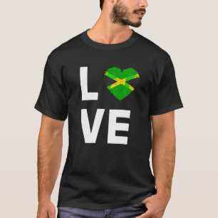 I Kärlek Jamaica Shirt I Heart Jamaica Jamaican Kä T