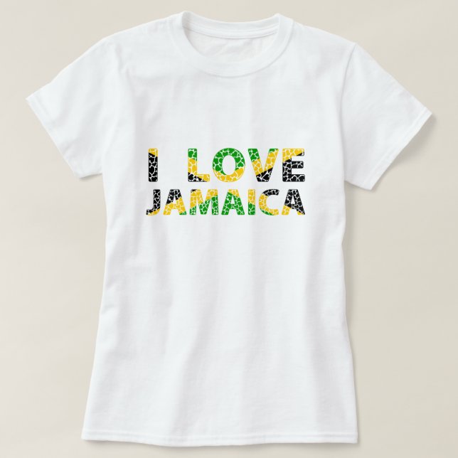I KÄRLEK JAMAICA T SHIRT (Design framsida)