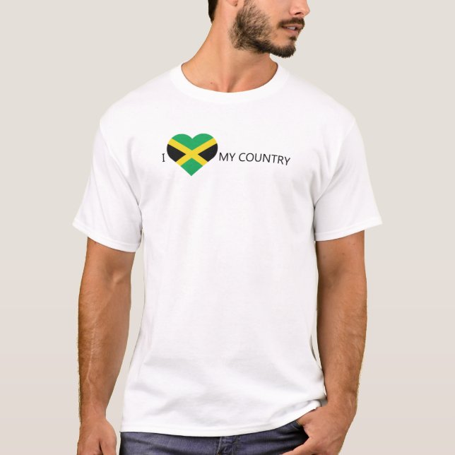 I Kärlek Jamaica T Shirt (Framsida)
