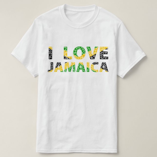 I KÄRLEK JAMAICA T SHIRT (Design framsida)