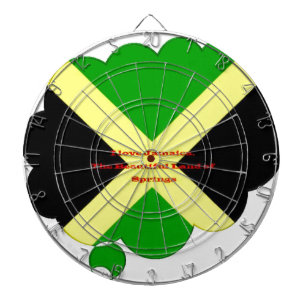 I Kärlek Jamaica Text om Flagga Print Piltavla