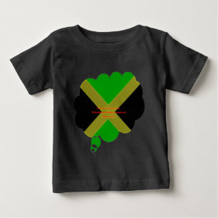 I Kärlek Jamaica Text om Flagga Print Tröja