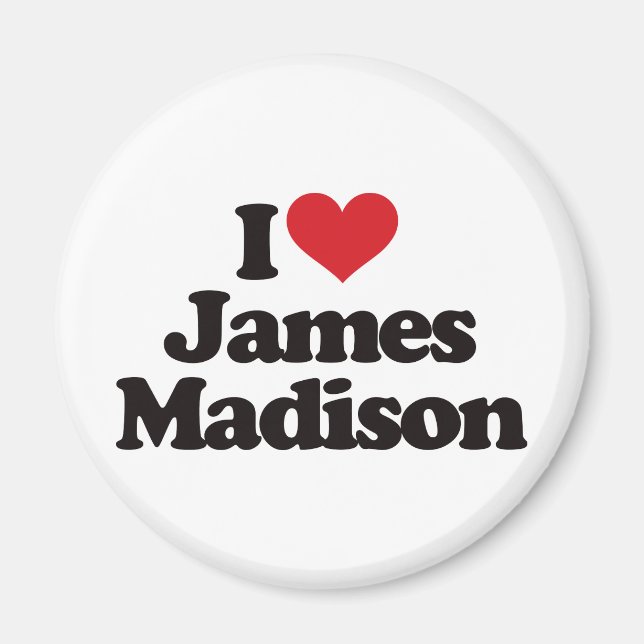 I Kärlek James Madison Magnet (Framsidan)