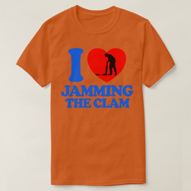 I Kärlek Jamming the Clam T Shirt (Design framsida)