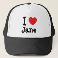 I kärlek Jane hjärta T-Shirt
