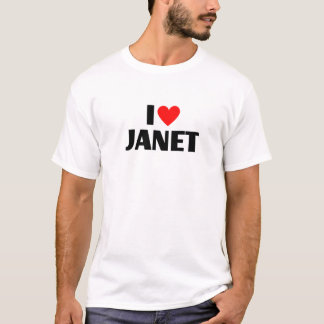 I Kärlek Janet - I Heart Janet T Shirt
