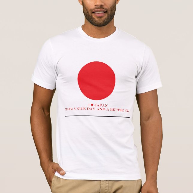 I kärlek Japan har T-Shirt i Nice-dagen (Framsida)