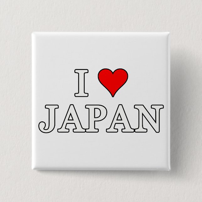 I Kärlek Japan Knapp (Framsida)