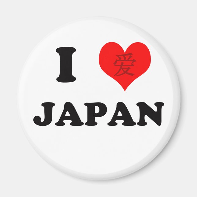 I Kärlek Japan Magnet (Framsidan)