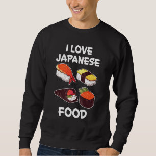 I Kärlek japansk Food Japansk köks, Japan, Ris F Lång Ärmad Tröja
