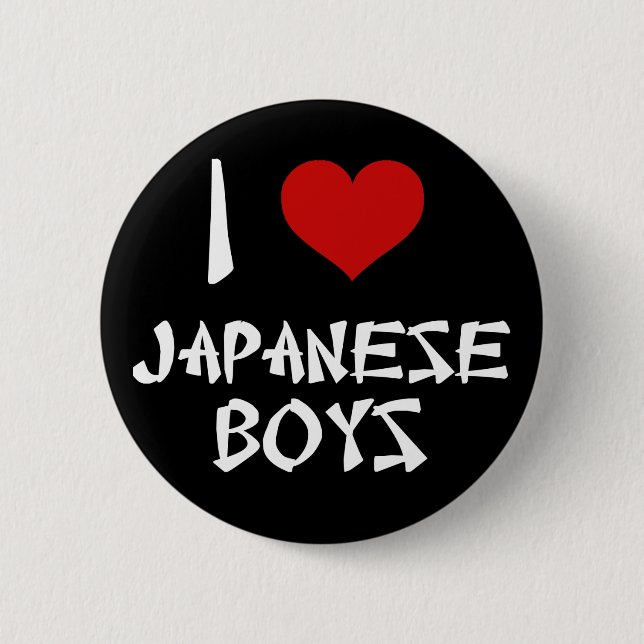 I Kärlek japanska Boys Knapp (Framsida)