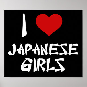 I Kärlek japanska flickor Poster