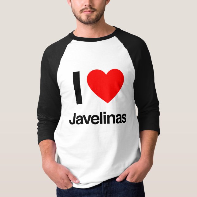 i kärlek javelinas t shirt (Framsida)