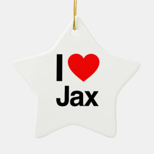 i kärlek jax julgransprydnad keramik