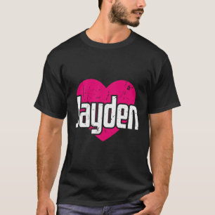 I Kärlek Jayden Cute First Namn I Heart Jayden T Shirt