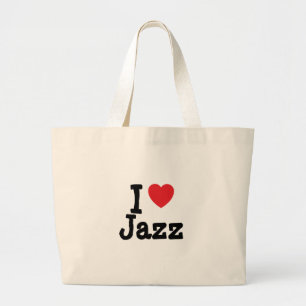 I kärlek Jazz anpassningsbar personlig Jumbo Tygkasse
