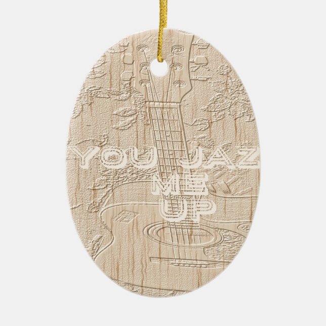 I kärlek Jazz Hakuna Matata Ceramic Ornament (Framsidan)