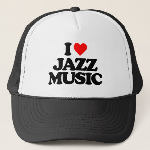 I KÄRLEK JAZZ MUSIC TRUCKERKEPS