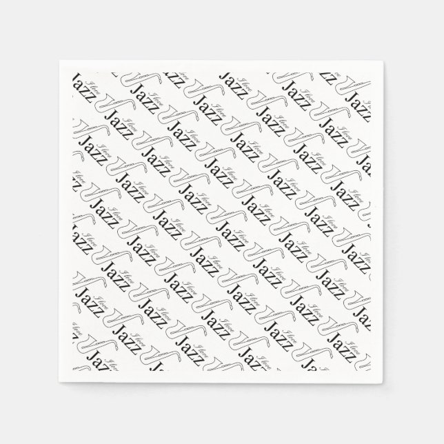 I kärlek jazz pappersservett (Framsidan)