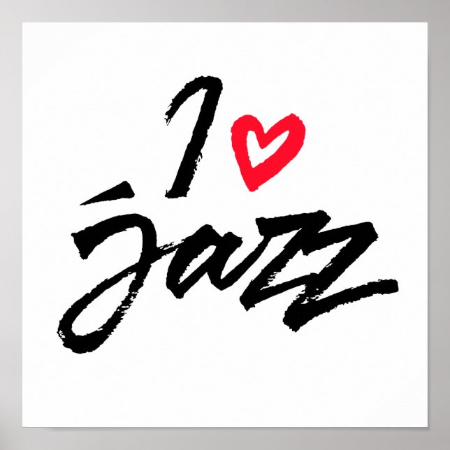 I Kärlek Jazz Poster (Framsidan)