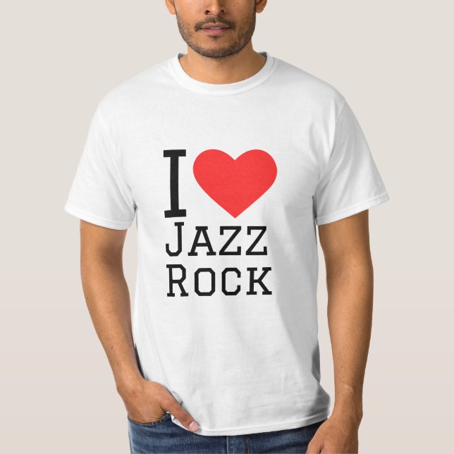 I kärlek jazz sten t shirt (Framsida)