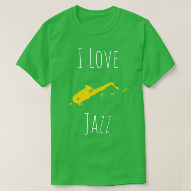 I Kärlek Jazz T Shirt (Design framsida)