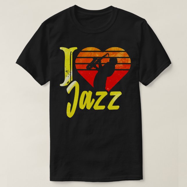 I kärlek jazz t shirt (Design framsida)