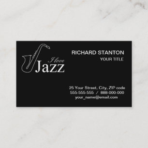 I kärlek jazz visitkort