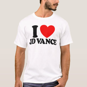 I Kärlek JD Vance "28 President Vance 2028 Vance T Shirt