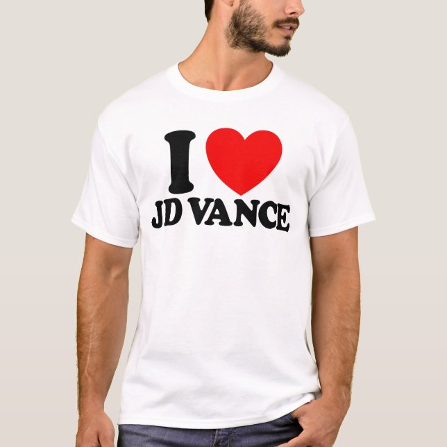 I Kärlek JD Vance "28 President Vance 2028 Vance T Shirt (Framsida)