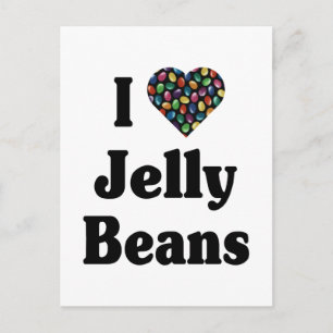 I Kärlek Jelly Beans Vykort