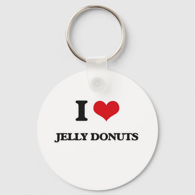 I Kärlek Jelly Donuts Nyckelring (Framsida)