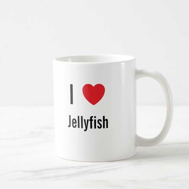 I kärlek Jellyfish Kaffemugg (Höger)