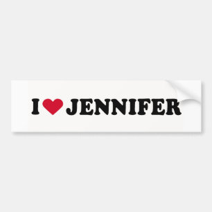 I KÄRLEK JENNIFER BILDEKAL